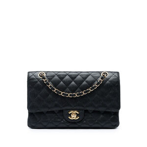 Pre-Loved Chanel Medium Classic Caviar Double Flap